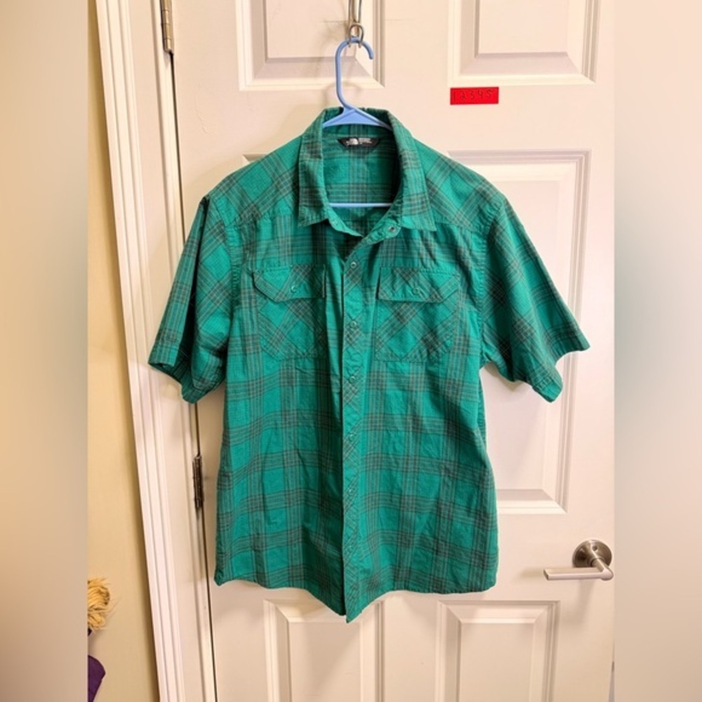 Mens The North Face Short Sleeve Button Down Shirt